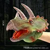 Marioneta de mano de triceratops verde