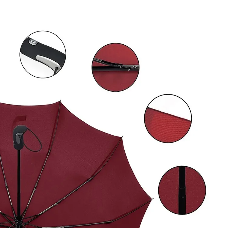 Amazon Hot Selling Windproof 3 Folding Rain Compact Portable Travel