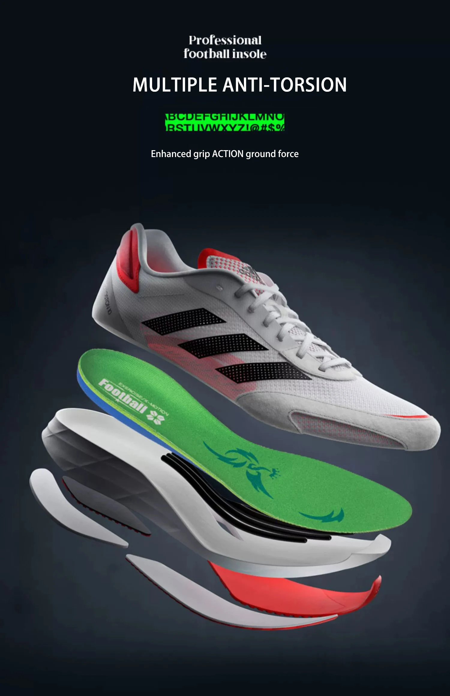 Custom Football Shoe Insoles Shock Absorbing Wholesale