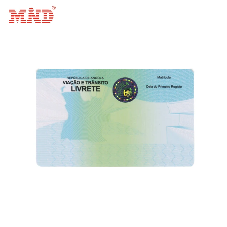 Custom Light Shade Micro Text ultra Violet Ink Invisible Hologram Overlay Card