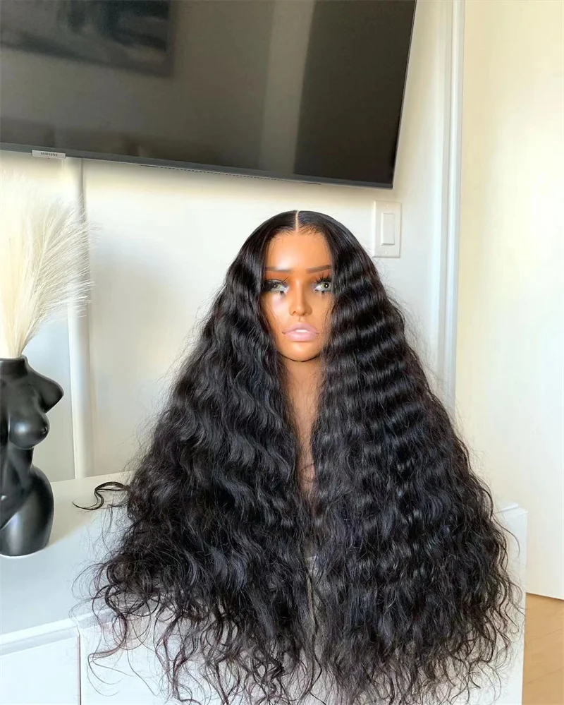 Luxury Human Hair Loose Deep Wave Wigs for Black Women