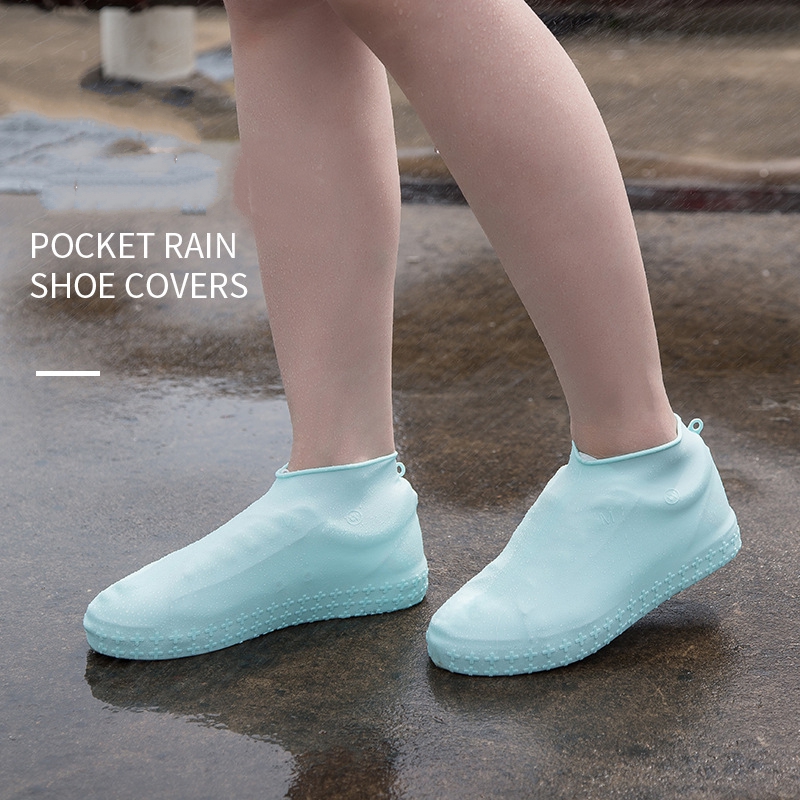Многоразовые водонепроницаемые силиконовые противоскользящие износостойкие Переносные Защитные чехлы для обуви от дождя для детей мужчин женщин
