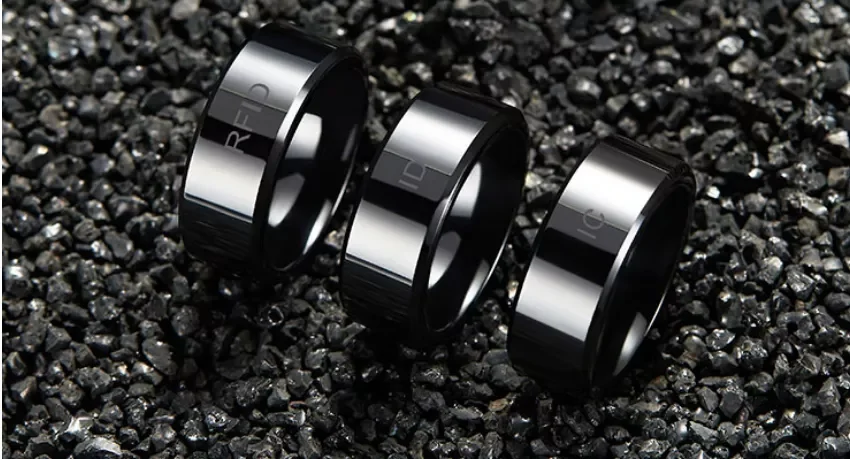 Hecere Ceramic NFC Ring 125khz NFC RFID Ring