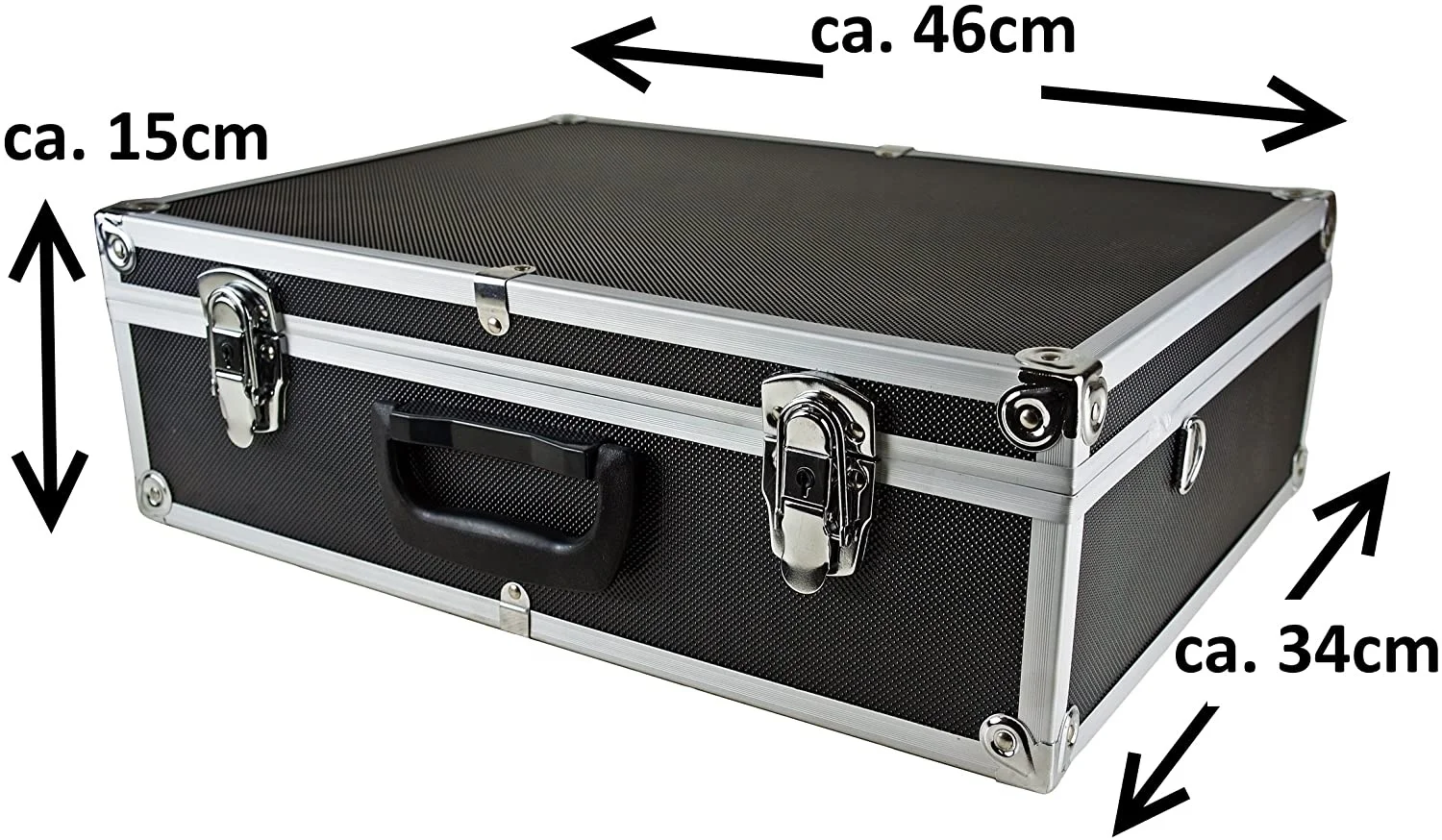 Алюминиевый Чехол для инструментов, чемодан, ящик для инструментов, коробка для файлов, ударопрочный защитный чехол, чехол для оборудования с разделителями