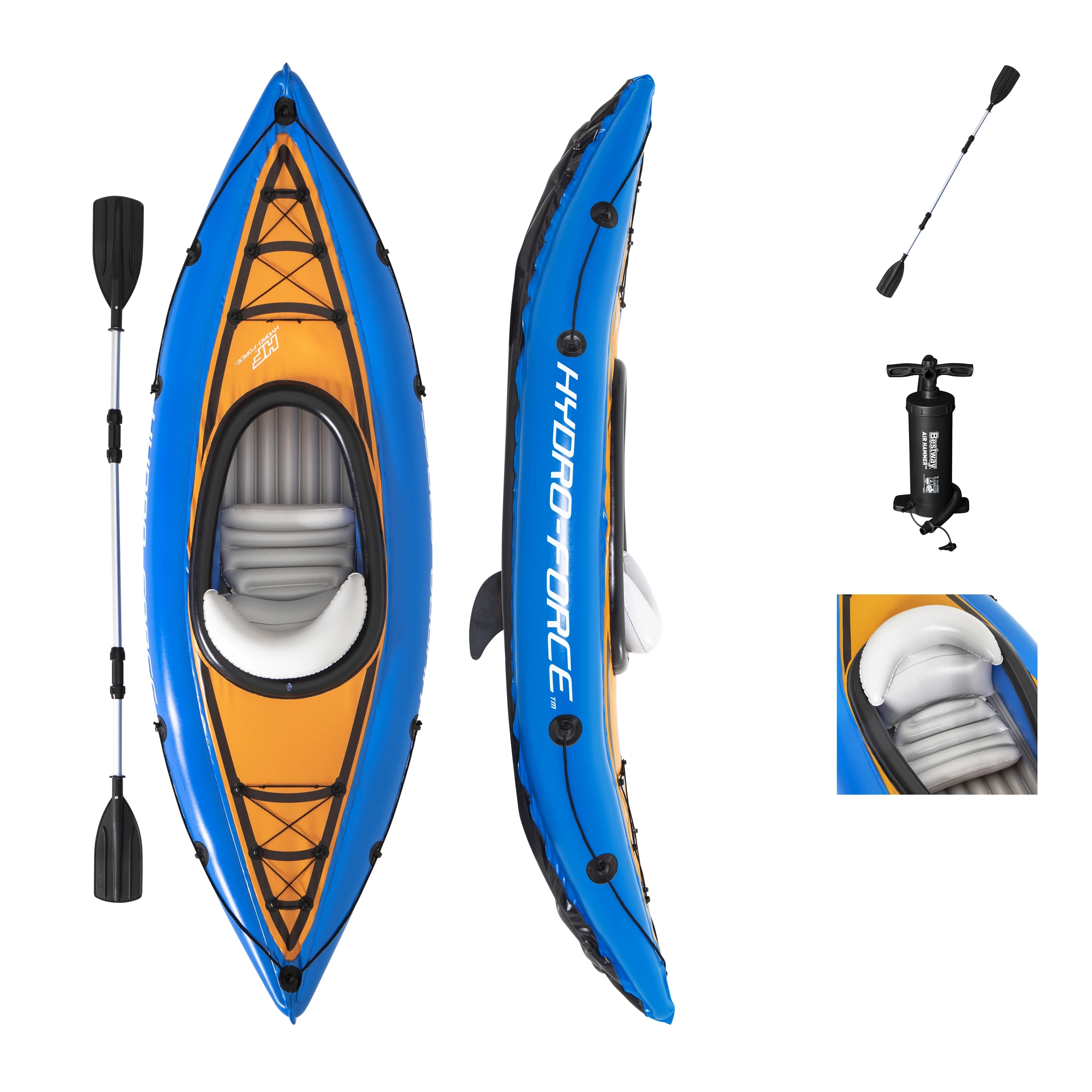 Bestway 65115 Inflatable Kayak Set Inflatable Fishing Kayak 2.75m X 81cm
