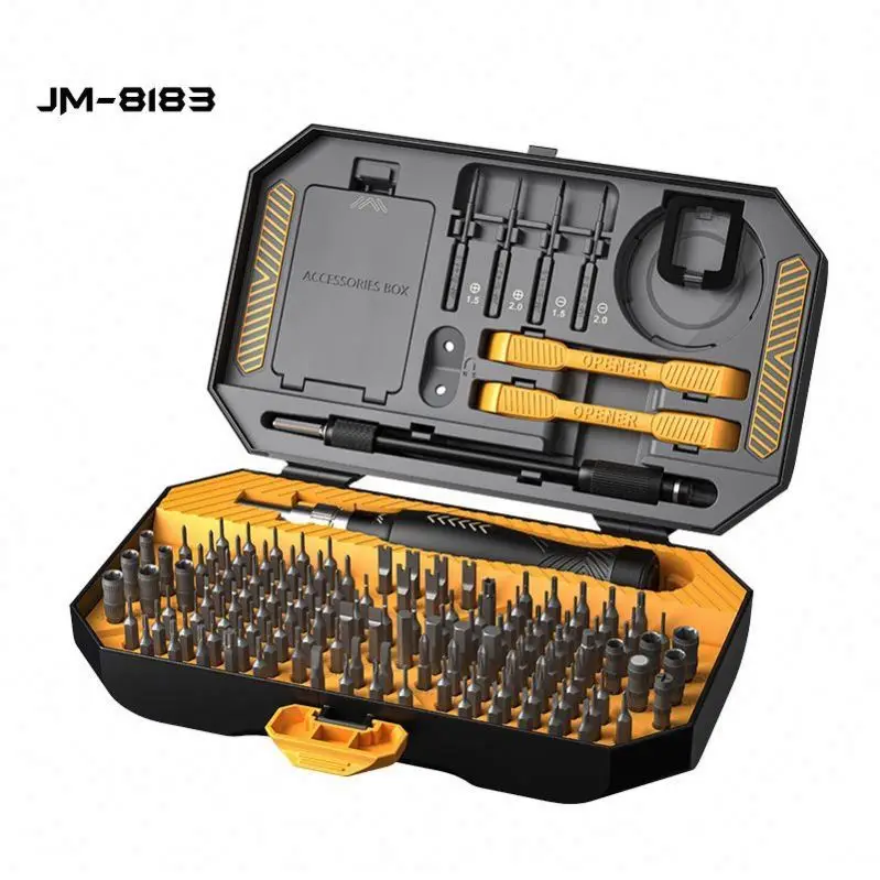 Mobile Phone Computer Repair Tools 145 in 1 Manual Professional Multi-purpose Tool Screwdriver Screw Bit Set JM-8183 With Box
