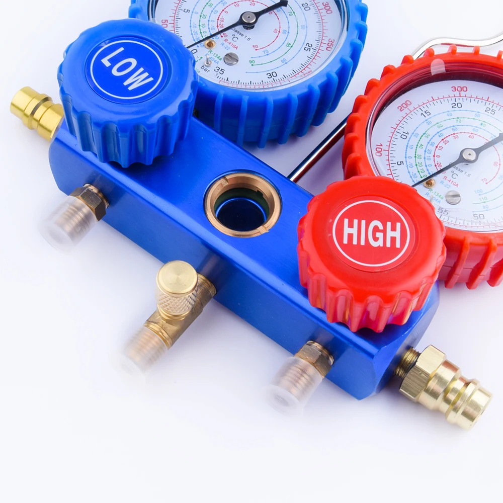 Ac Manifold Gauge Set R134a R410a And R22 Refrigerants Manifold Gauge