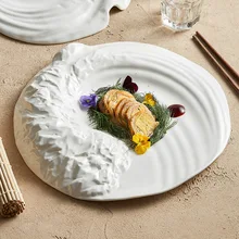 Factory White Multi Size Round Banquet Party Restaurant Dish Porcelain Dishes Dinner Tableware Ceramic Manufacturers Plate