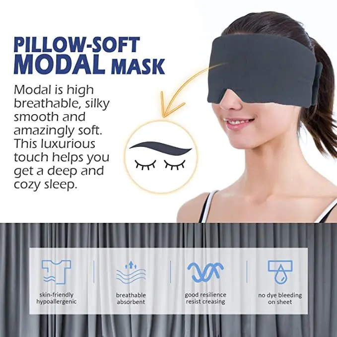 2023 Modal Cotton Eye Mask Super Soft Night Blindfold For Sleeping