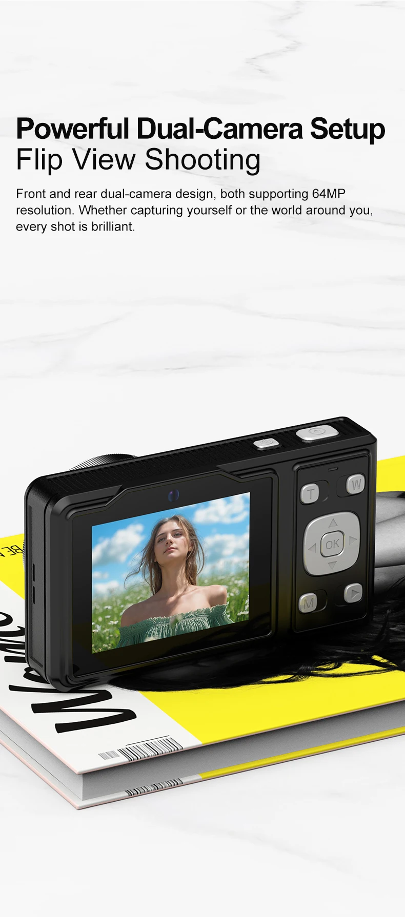 Mini Retro Vintage  Selfie Camera Digital Zoom Anti-Shake for Children's Travel CCD Sensor Element Economical