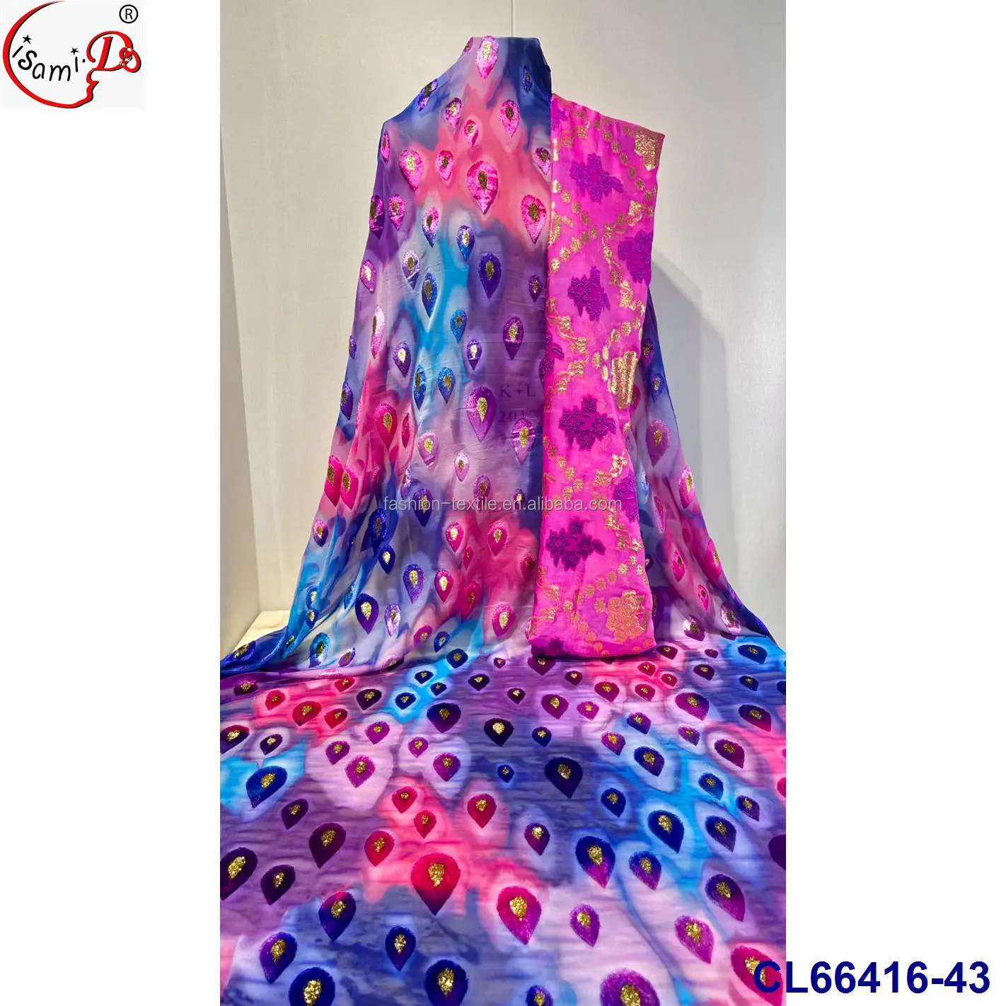 Somalia Fashion Real Silk Garbasar And Dirac,Fashion Hot Sale Fabric