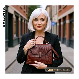 KALANTA Fashion Custom Bolsos Medium Mujer Handbags 2026 Open Elegant Shoulder Business Wholesale  Square