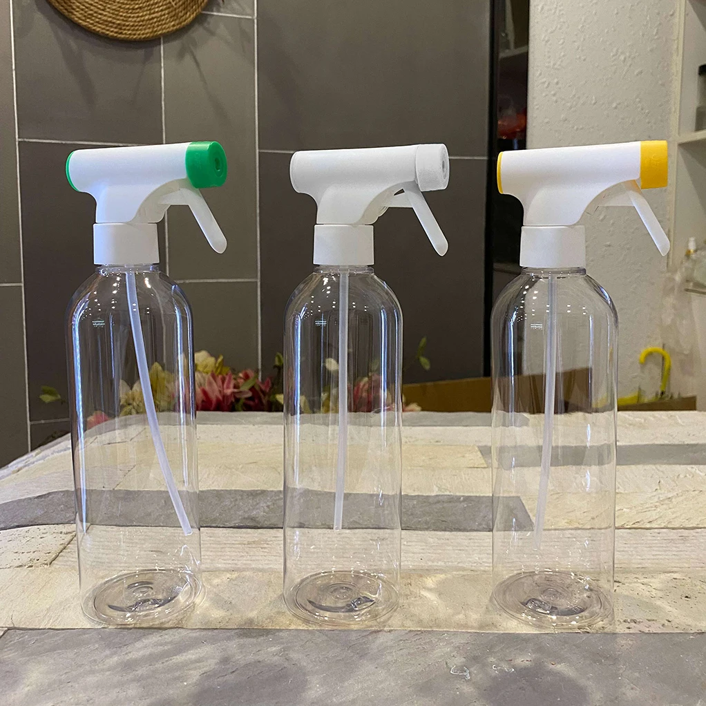 Empty 250ML 350ML 500ML Cosmo Bottles with Trigger Spray Chunky Bottle Detergent Cleaners Trigger Spray Bottle Custom logo