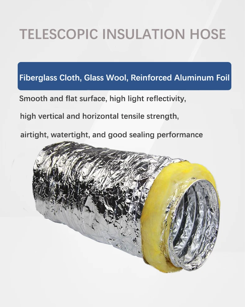 HVAC System Air Conditioning Aluminum Foil Fiberglass Insulated ...