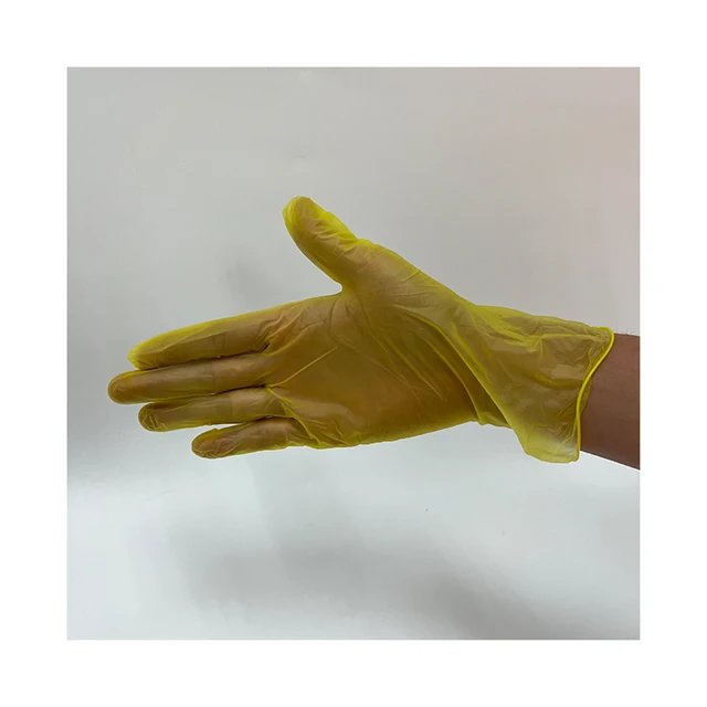 100 Pcs Per Box High Quality Powder Free / Powdered Vinyl Gloves Clear Color Blue Color Black Color Food Grade Gloves