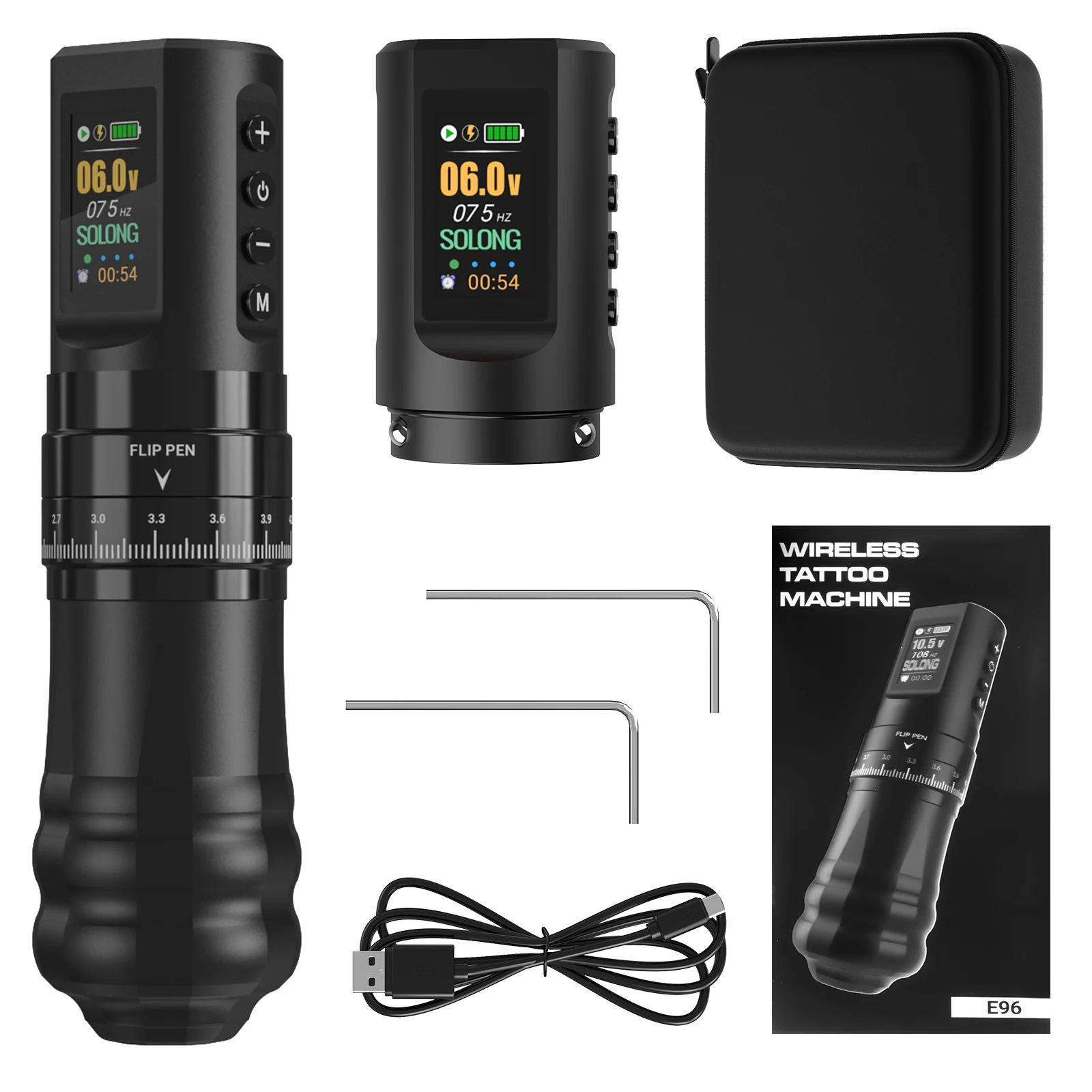 2026 Artist Best Partner Digital Display 2  Battery Portable Tattoo Machine Precision for Every Stroke Universal Machine