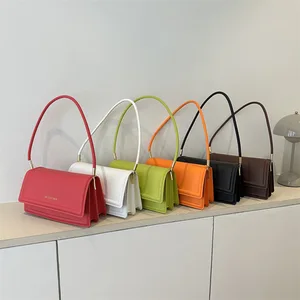Solid Color Cloud Pleated Bag Simple Women's Armpit Bag Sweet Shoulder Bag