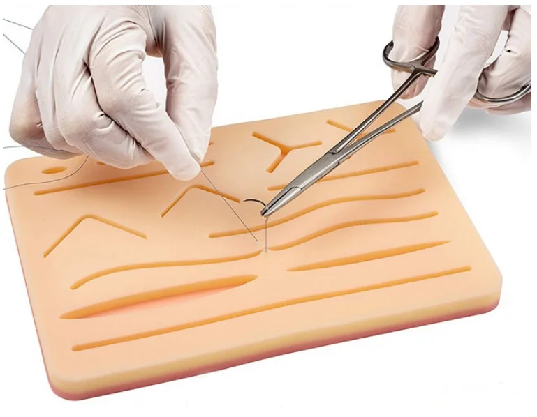 Хирургическая модель для тренировки кожи силиконовая хирургических тренировок медицинский модуль швов