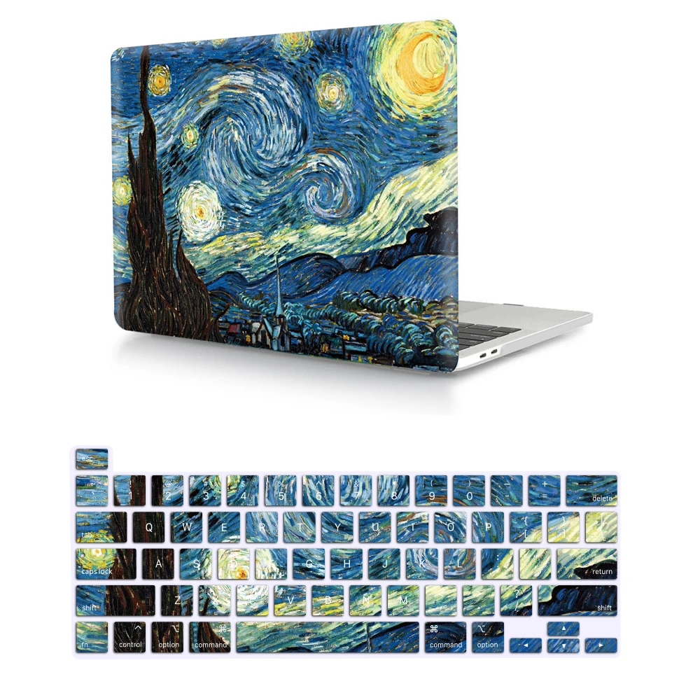 2 in 1 Laptop Color Style Design  Print Custom Hard case Cover for macbook Pro 13 A2159 2019 17 Inch Laptop Cover