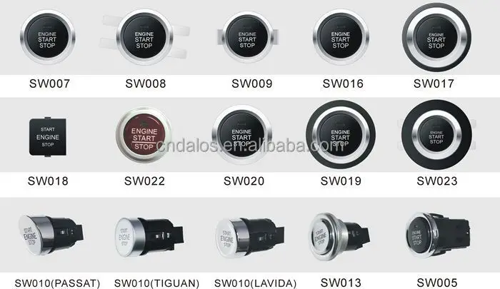 Keyless Entry Car Remote Starter System PKE Push Start Button Engine Start Stop Security Alarm System