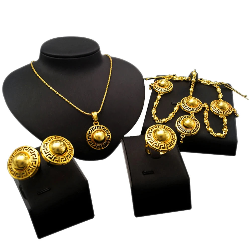 Yulaili Jewelry Sets Made with Zinc Alloy and Copper Featuring 18K Italian Gold Plated Accessories for Wedding Party Birthday Celebrations with