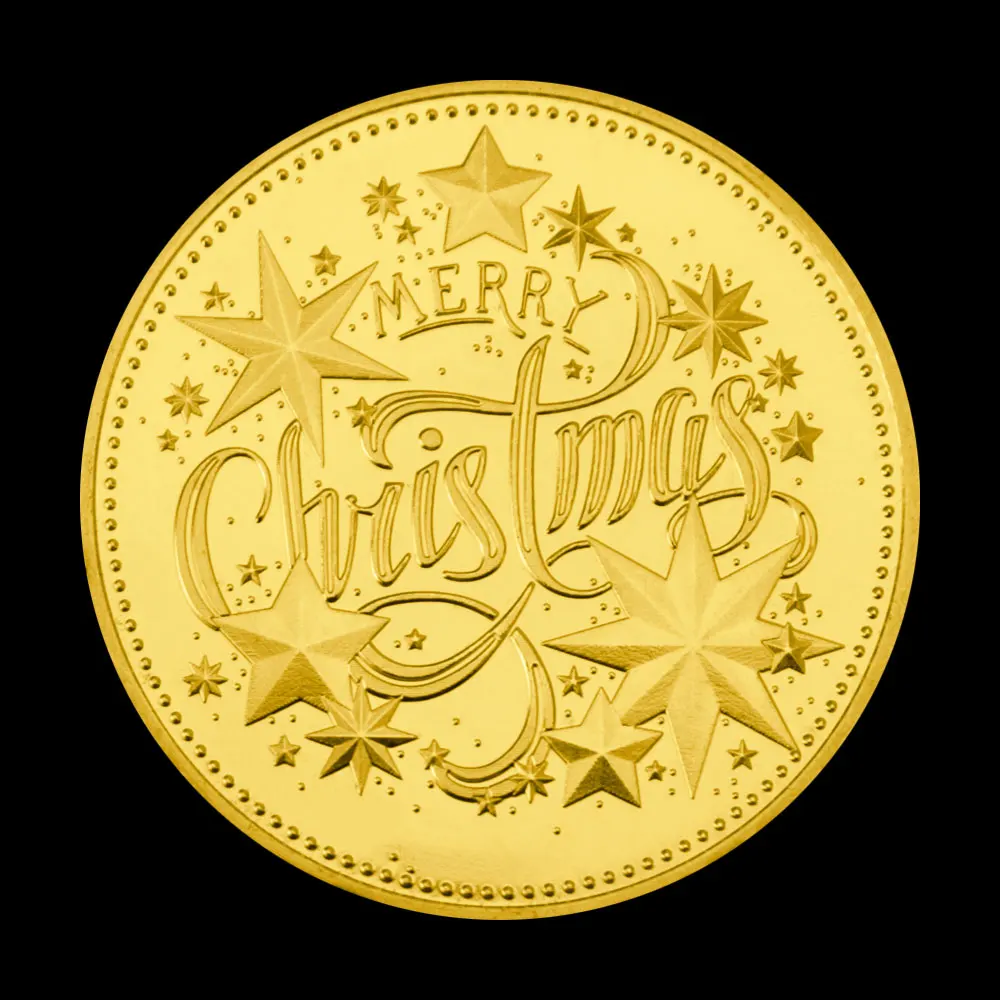 Sa Nta Claus Wunschmünze - Weihnachten Gedenkmünze | Sammlerstück Gold