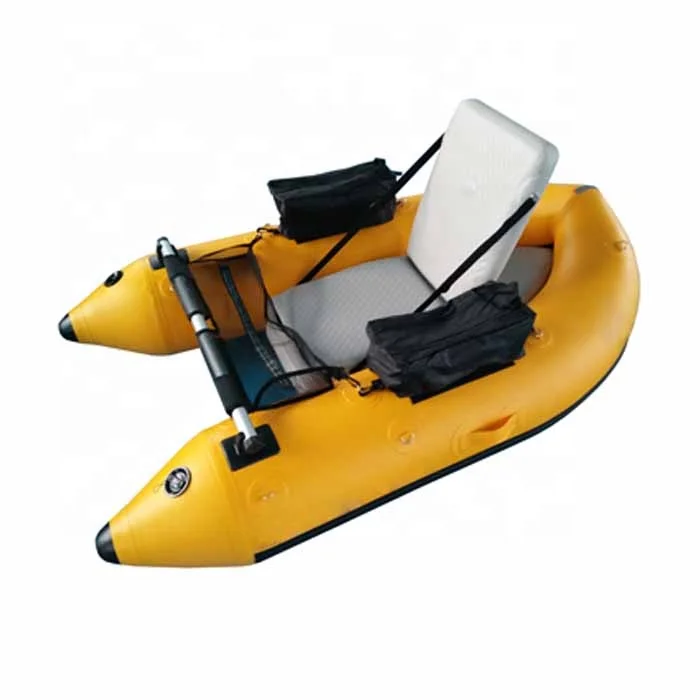 Outdoor Water Sport Custom Float Tube Inflatable Fishing Boat Bellyboat Pvc Float for One Person