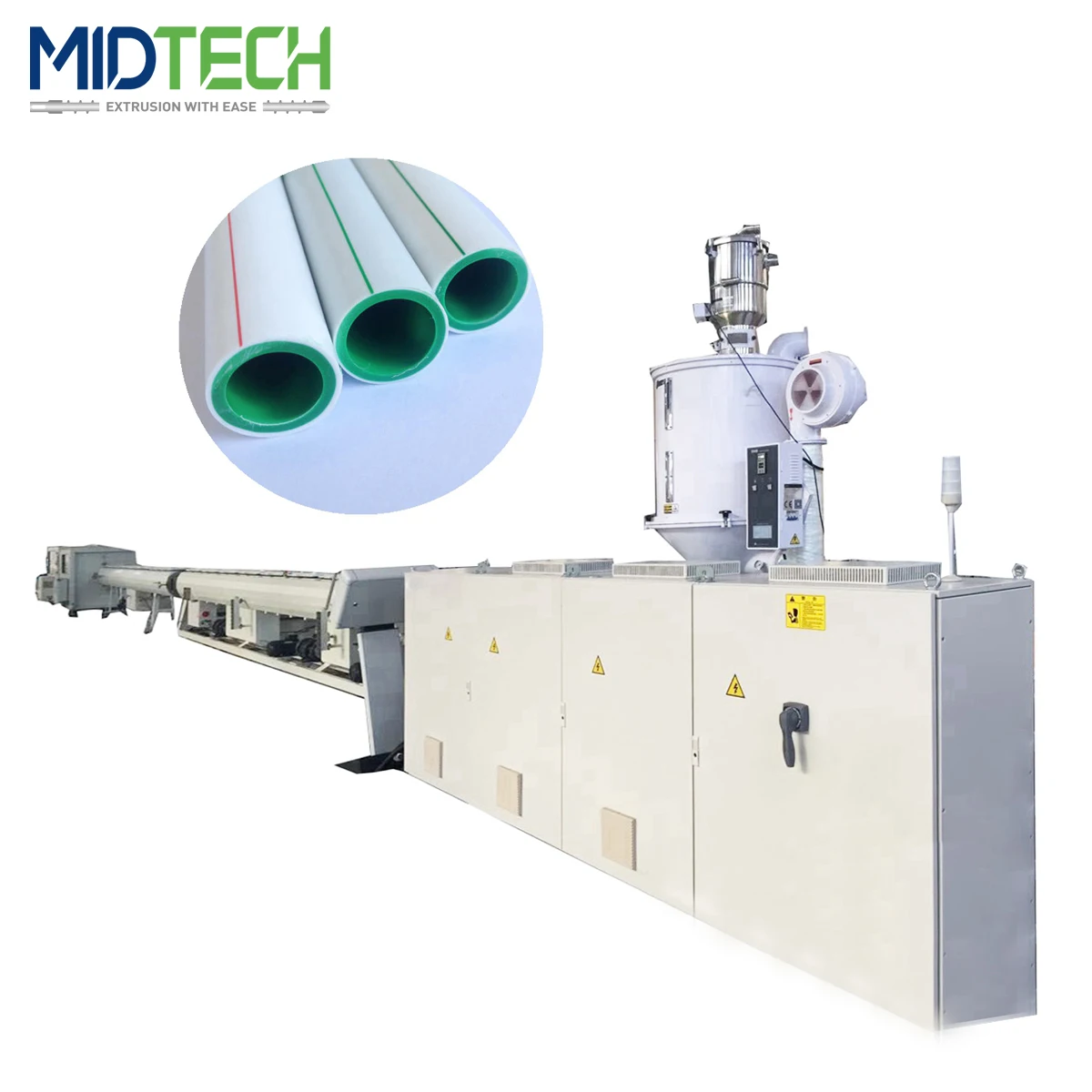 MIDTECH Durable Plastic Pipe Making Extrusion Machine Line