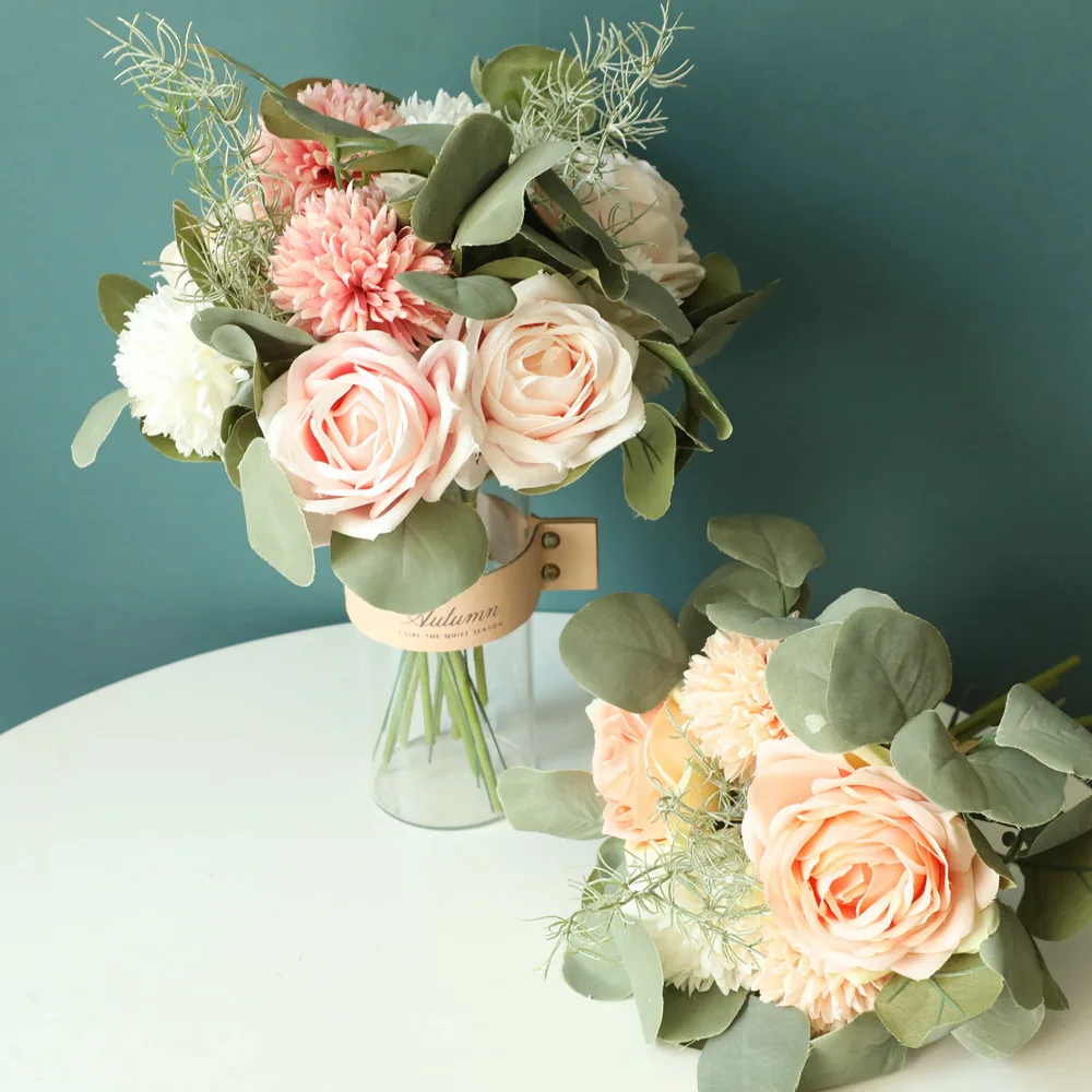 Unique Design Wedding Bouquet Bridal Bouquet Table Flower Table Centerpiece Artificial Rose Flowers Bouquet Buy Flower Bouquet Silk Hydrangea Wedding Bouquets Artificial Rose Flower Product On Alibaba Com