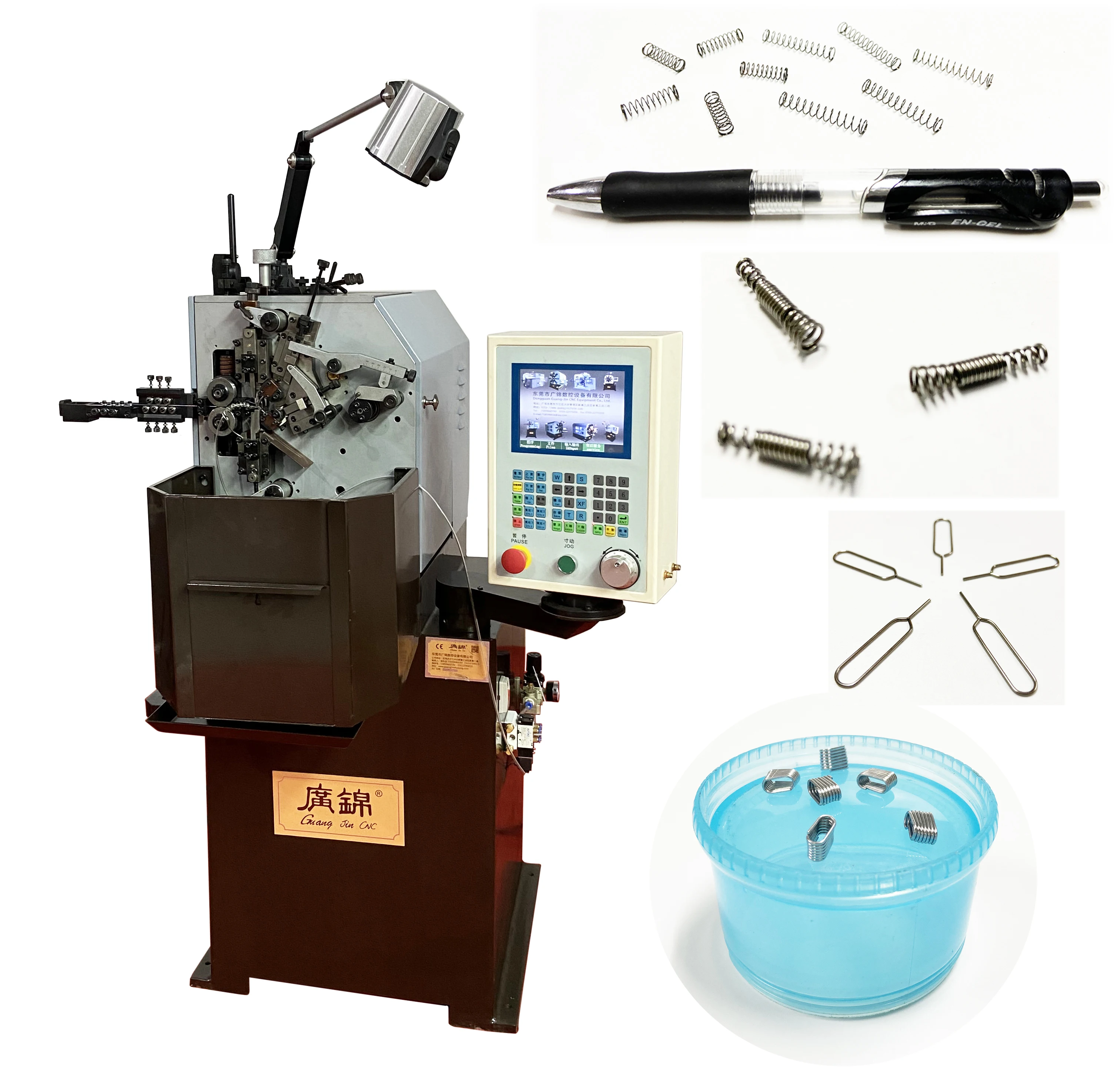 Precise 2 Axis Spring Coiling Machine  Compression Spring Making Machine China CNC Spring Machine Manufacturer oil seal