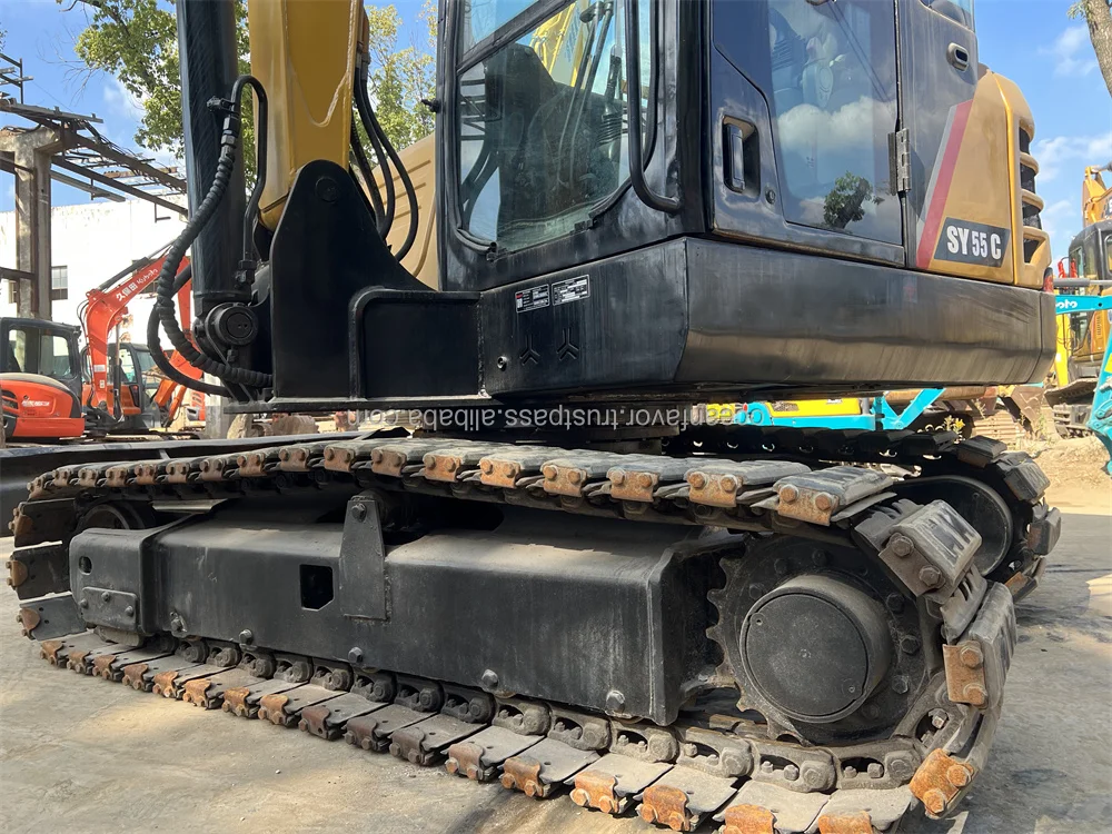 China Made Sany Sy55 Mini Crawler Excavator,2021 Model 95% New 5ton ...