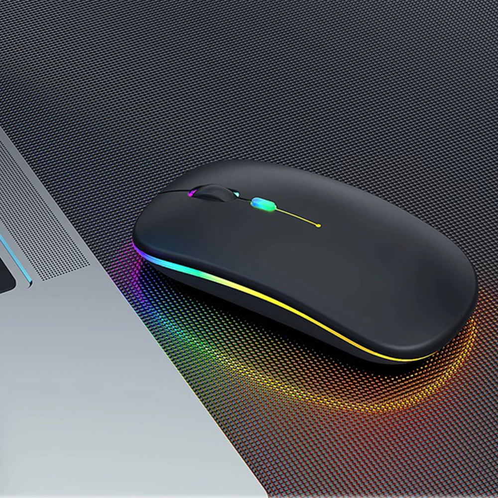 Custom Mouse Inalambrico Personalized Mouse Draadloze Muis Laptop Rechargeable White Wireless Mouse