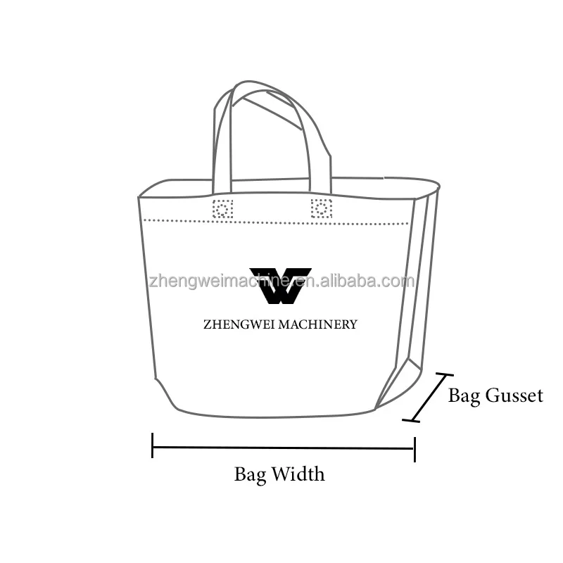 Fully Automatic Non Woven Bag Making Machine U/d Cut Bag Making Machinery Handle Online Shopping