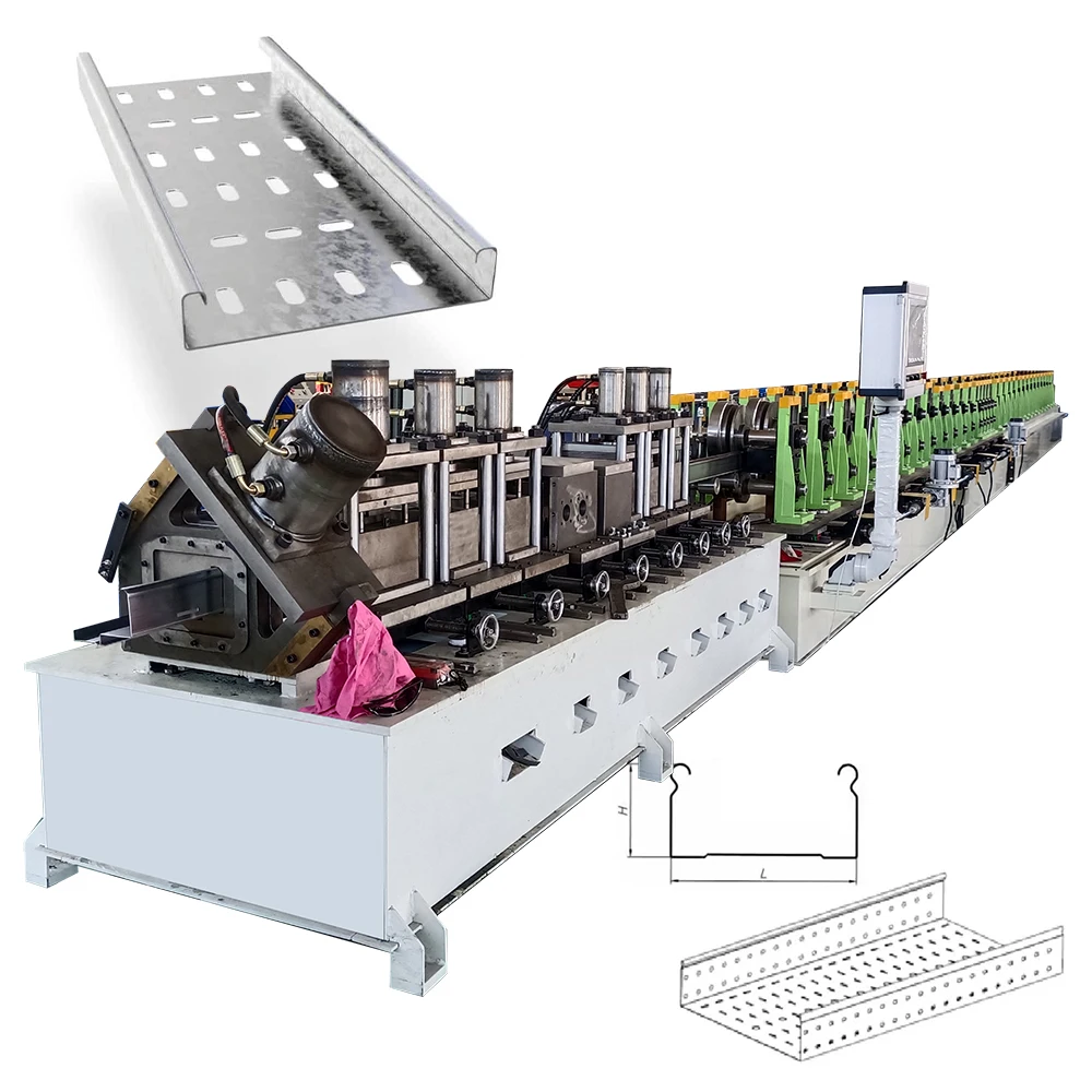 Perforated Cable Tray Making Machine Metal Cable Tray Manufacturing Machine Cable Tray Production Line