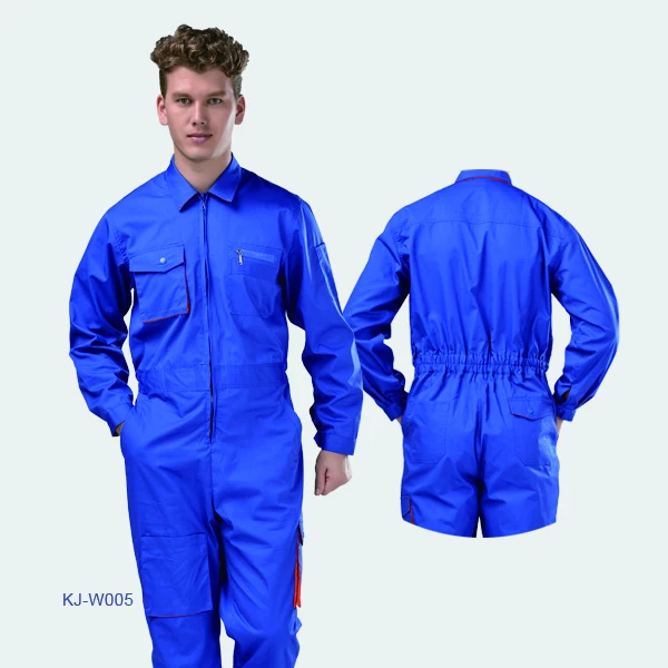 waterproof 100% cotton blue/green coveralls workwear