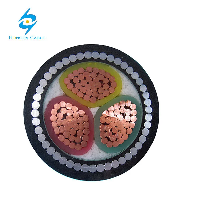 3 Core 4 Core Armored Electric Power Cable Wire 240mm With Copper Aluminum Conductor