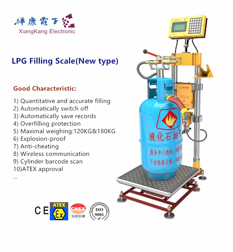 Ex-proof Interlocking LPG Filling Scale Machine Double Filling Heads