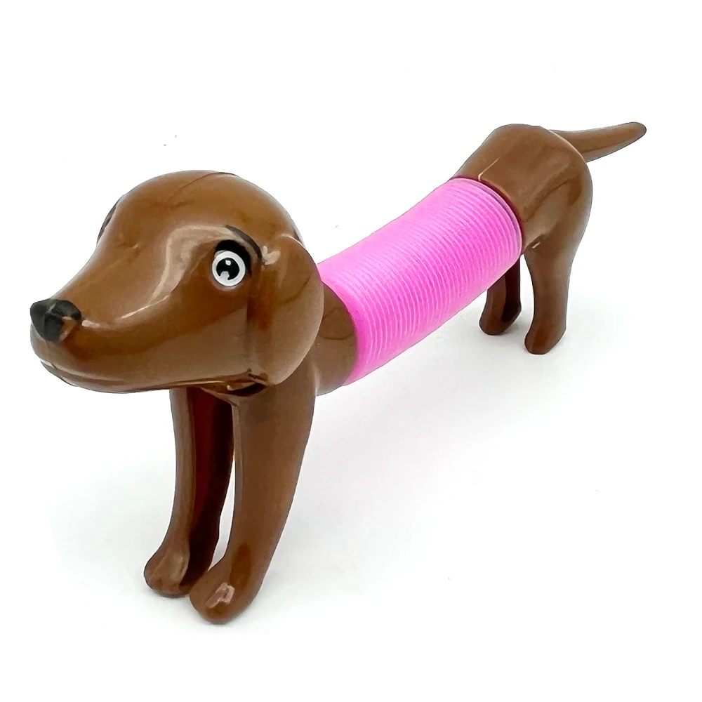 2022 New Arrival High Quality Funny Plastic Dog Pops Tube Animal Spring