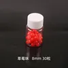 Strawberry flavor, small size, 8mm (30 pieces)