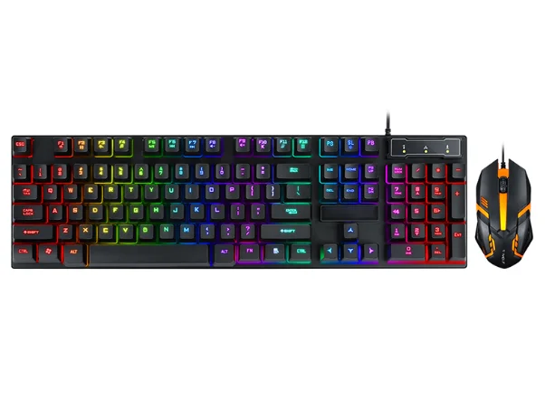 Gaming Keyboard Mouse Combos Wired Keyboard with Backlight Waterproof Computer Game Keyboards Gamer Gaming Mouse Set
