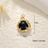 Pendentif onyx noir irrégulier