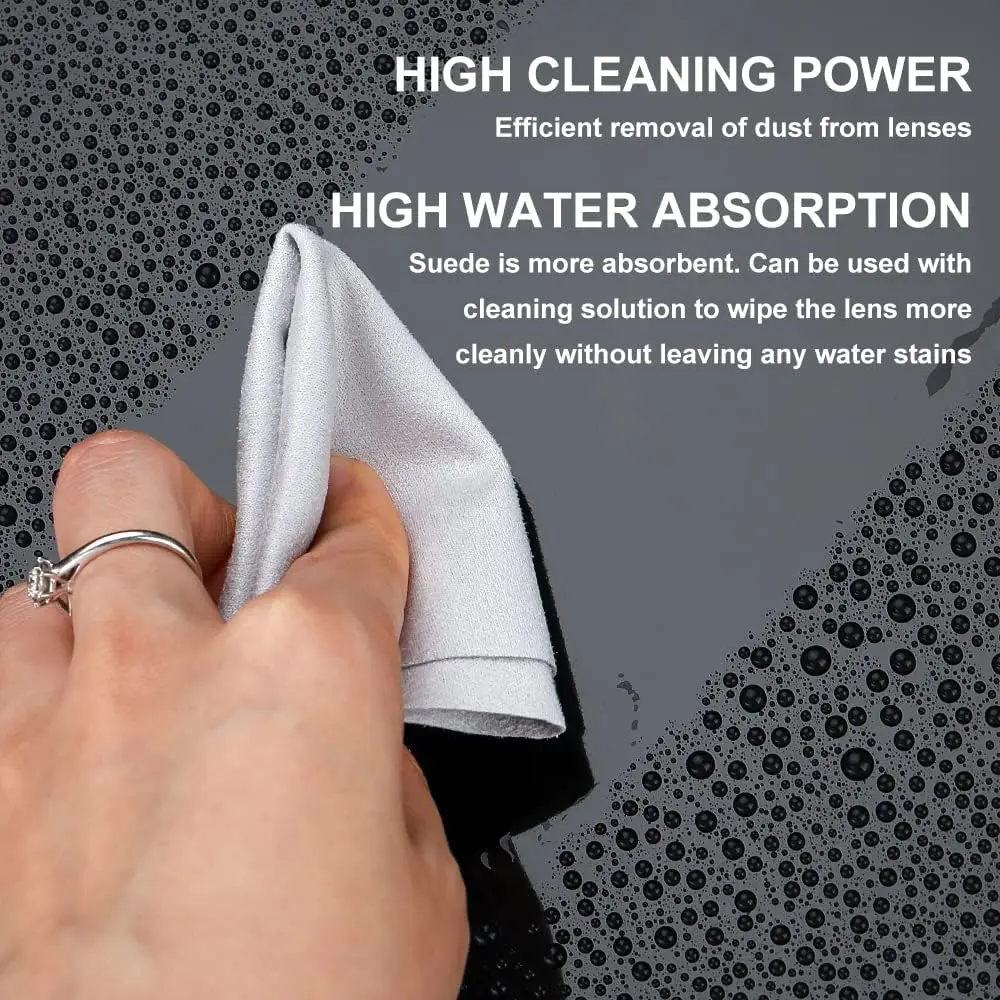 Custom Microfiber Suede Cloth for Glasses Cleaning Reusable Eyewear Clean Cloths details