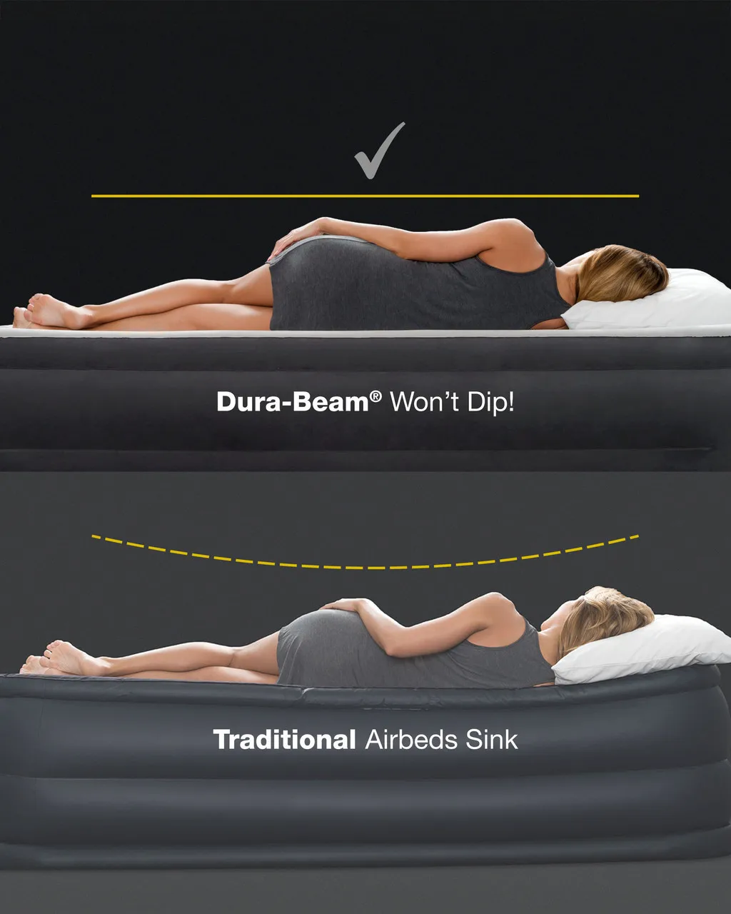 INTEX 64107 Dura-Beam Standard Prestige Air Mattress Twin 99cmx1.91mx25cm Inflatable Camping Air Bed