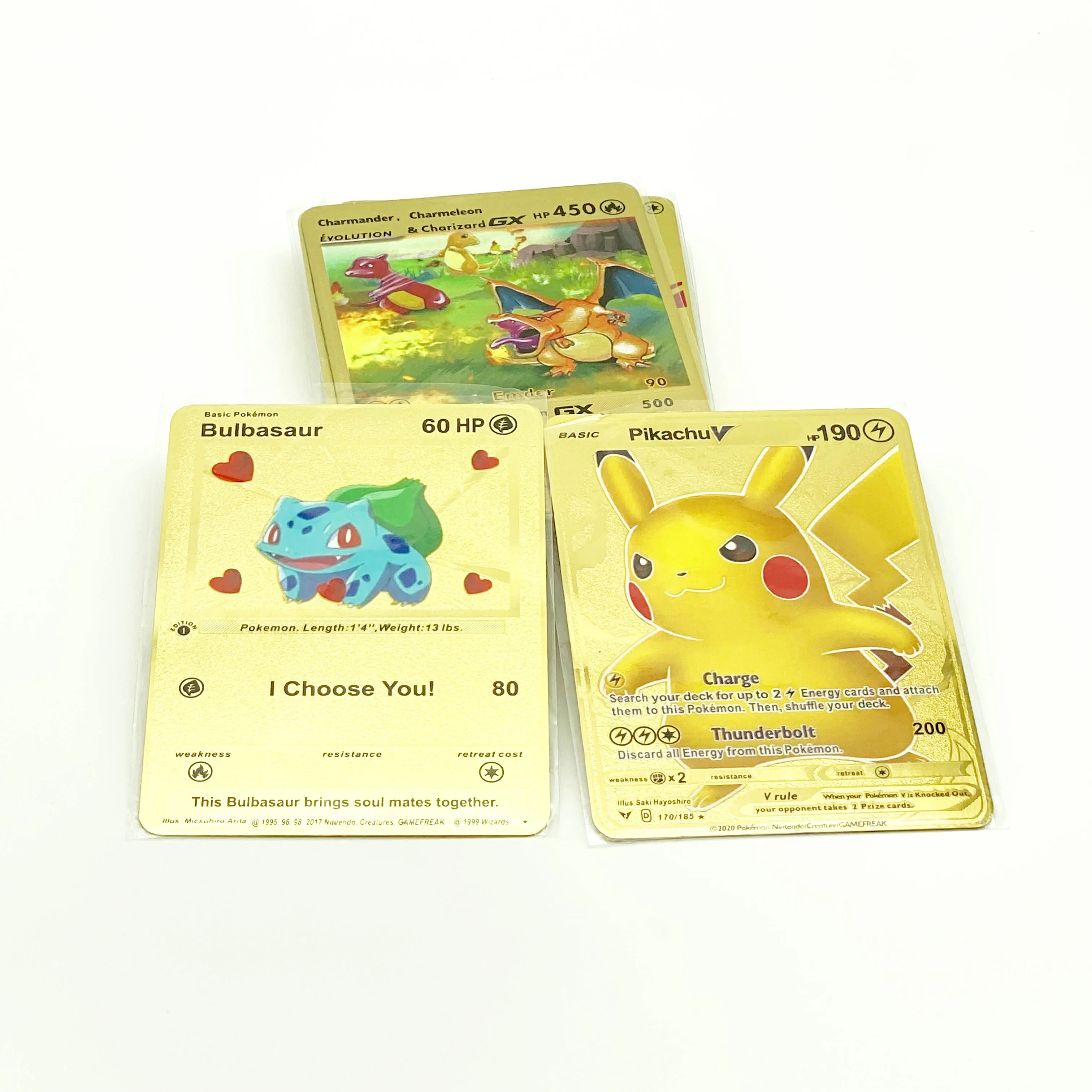In Stock Charizard Pikachu I Choose You Metal Carte Poke Mon Card Original  1st First Edition Ex Gx Tcg Vmax Trading Game Cards