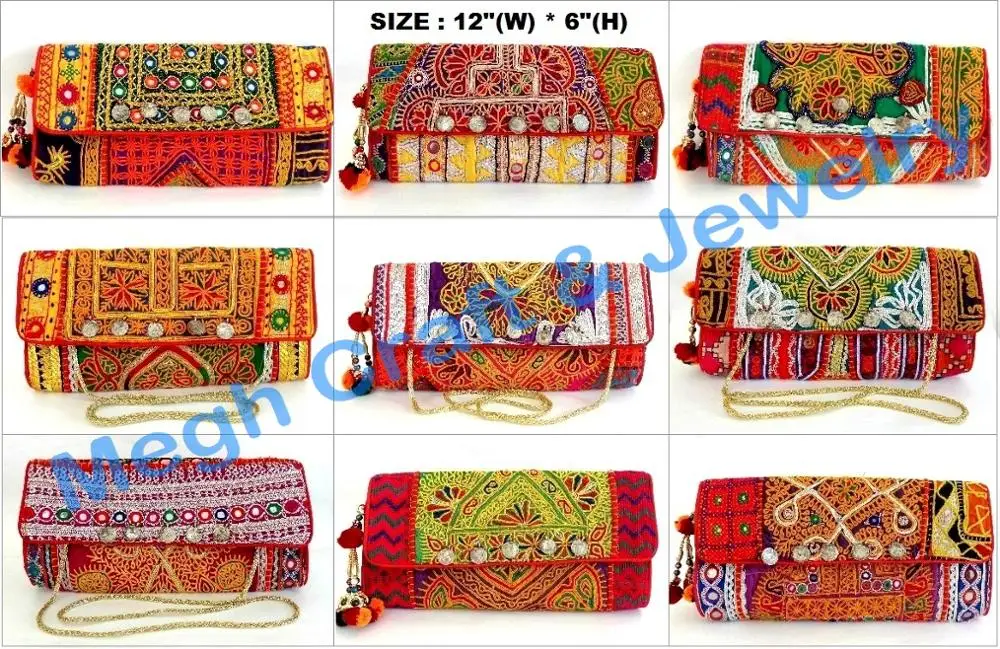 Cotton Embroidered Ladies Side Sling Gujarati Bags at Rs 100 in Delhi