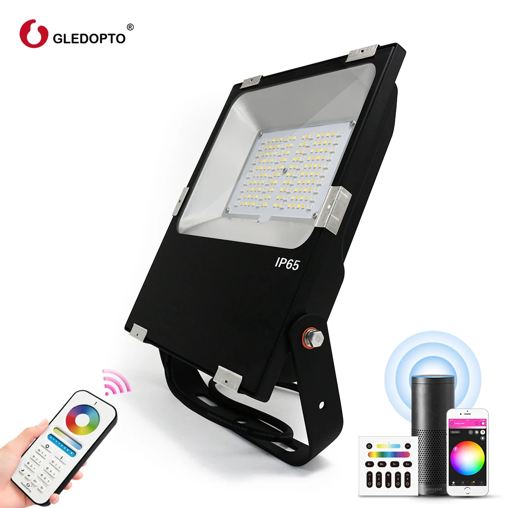 IP65 водонепроницаемый наружный светодиодный прожектор RGB RGBW Smart 60 Вт PIR датчик радара Солнечный светодиодный прожектор