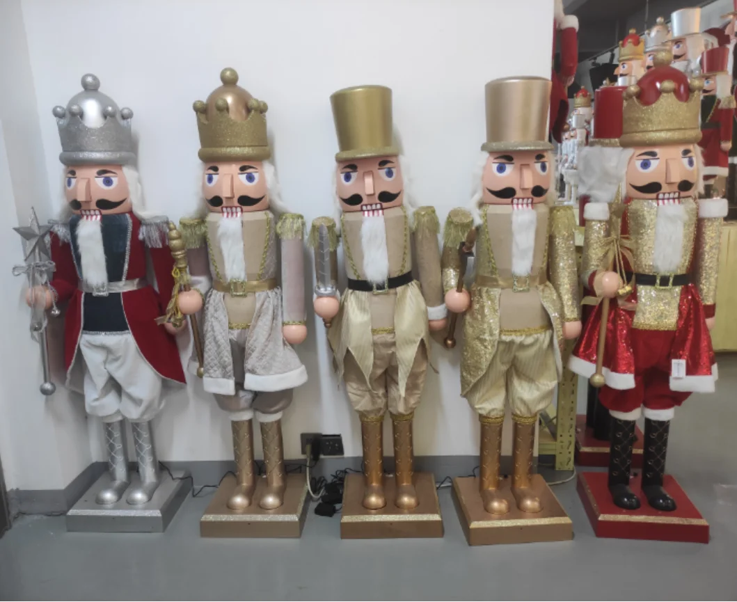 6ft Life Size Nutcracker Soldier Figurines Plastic Art Crafts Christmas