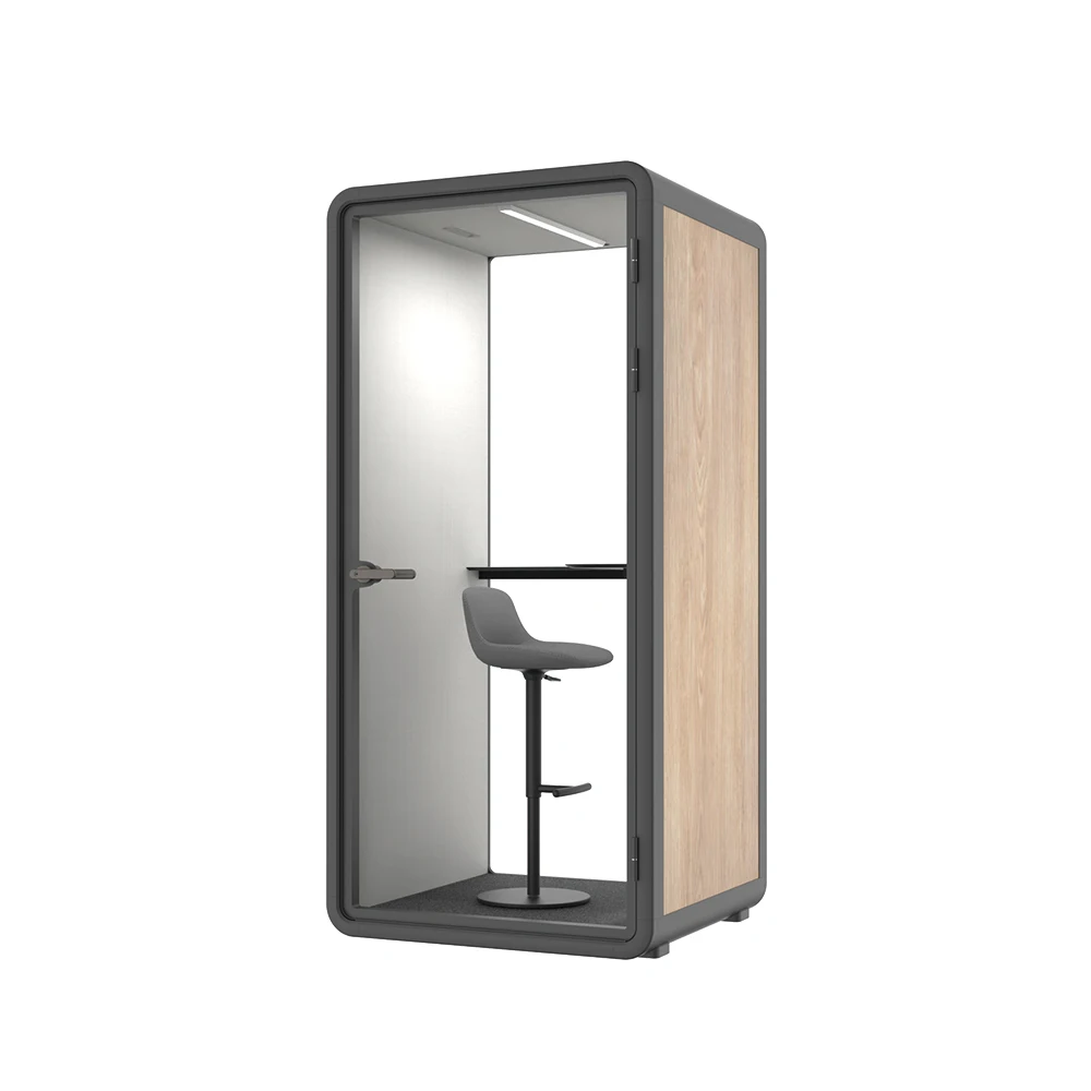SilentBox Open Office Pod Soundproof Movable Phone Booth Modern Office Booth for Sale