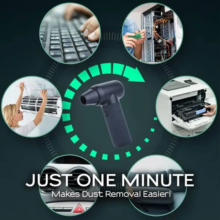 Electric Air Duster 120000 RPM Keyboard Cleaner Mini Air Blower for Computer Cordless Air Dusters Can Rechargeable