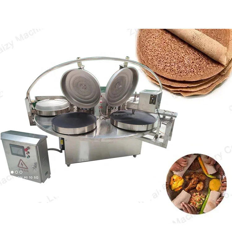 Factory Directly Ethiopian Traditional  Injera Making Products  Teff Flat Bread Mogogo Enjera Maker Machines for Sales
